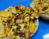 食べるラー油で☆チーズとナッツトースト作り方6写真
