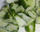 さっぱり☆きゅうりの梅サラダ作り方1写真