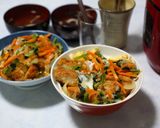 野菜たっぷり沖縄カツ丼作り方17写真