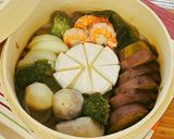 カマンベールと冬野菜のせいろ蒸し作り方6写真