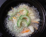 今が旬です！彩りよし！ゴーヤのかき揚げ作り方6写真
