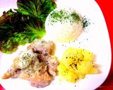 鶏のクリーム煮ワンプレート☆おうちカフェ作り方9写真