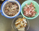 台湾客家料理★するめイカ豚の甘辛炒め作り方1写真