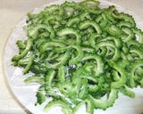 ゴーヤと厚揚げのチャンプルー作り方1写真
