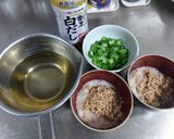 減塩即席味噌汁に納豆プラス！作り方3写真