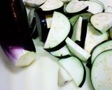 なすびとピーマンの大葉炒め作り方1写真