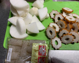 大根とちくわとこんにゃくの煮物☆作り方1写真
