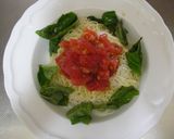 *トマトとバジルの冷製そうめん*作り方4写真