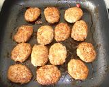 簡単☆照り焼きもやしつくね作り方5写真
