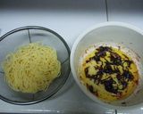タコと梅の冷製パスタ作り方2写真