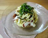 タコと梅の冷製パスタ作り方4写真
