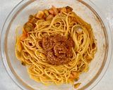 シーフードトマトソース麹パスタ作り方5写真