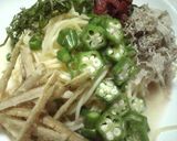 冷やしうどん風　夏の豆乳スープパスタ作り方7写真