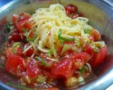 素朴だけど美味しいトマトの冷製パスタ♪作り方10写真