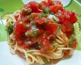 素朴だけど美味しいトマトの冷製パスタ♪作り方11写真