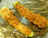ズッキーニとツナのボート焼き作り方3写真
