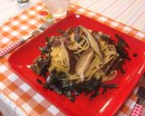 椎茸の味噌パスタ作り方4写真