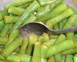 カレー風味　インゲンのおひたし作り方3写真