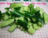 簡単♪　叩きキュウリの大葉和え♬作り方1写真