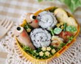 キャラ弁☆海苔巻きでかたつむり作り方7写真
