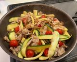 夏野菜と豚肉の中華炒め作り方4写真