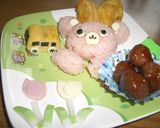 卵焼きで幼稚園バス♪　キャラ弁おかず作り方9写真