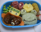 卵焼きで幼稚園バス♪　キャラ弁おかず作り方8写真