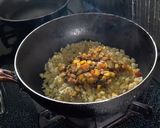 キーマカレーの残りでカレー炒飯作り方4写真
