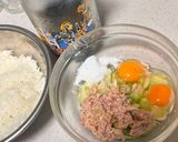 特製ひじきふりかけを使って♡ひじき炒飯作り方1写真