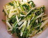 水菜と長いものナムル風作り方2写真
