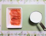 簡単夕飯昼食ワンパンで鮭と茸クリームパスタ魚料理作り方1写真