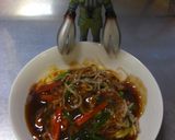 冷蔵庫の残り物で作る、あんかけ焼きそば！作り方8写真