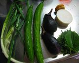 夏野菜のだしのヘルシーな冷製パスタ♪作り方1写真