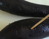 レンジで簡単★なすと大葉の胡麻和え作り方1写真