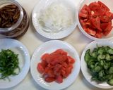 野菜たっぷり♪たらこの和風冷製パスタ作り方1写真