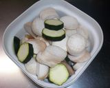 ズッキーニとエリンギのコンソメ蒸し焼き作り方1写真