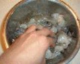 水菜とえび春巻き作り方1写真