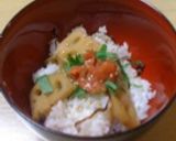 れんこんと梅肉のごはん作り方5写真