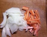 ヒイカと豆腐の炒めもの作り方2写真