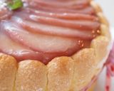 桃のババロアシャルロットケーキ♪作り方30写真