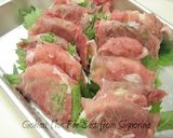 れんこん大葉の豚肉巻き作り方3写真