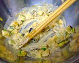 夏野菜の白ゴマソースパスタ作り方4写真