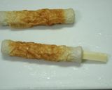 チーズちくわの大葉巻き焼き✿作り方2写真