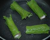 チーズちくわの大葉巻き焼き✿作り方3写真