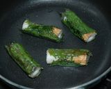 チーズちくわの大葉巻き焼き✿作り方4写真