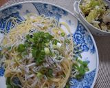 しらすと青ねぎのスパゲティ作り方5写真