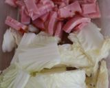 ベーコンと白菜のピリ辛ごま味噌豆乳スープ作り方1写真