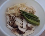 レンチンで☆ダイエットきのこもずく酢♪作り方2写真