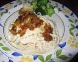 絶品☆飴色玉ネギのせヨーグルトパスタ❤作り方10写真