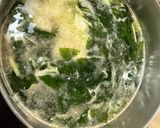 間引き大根菜のお味噌汁😻作り方3写真